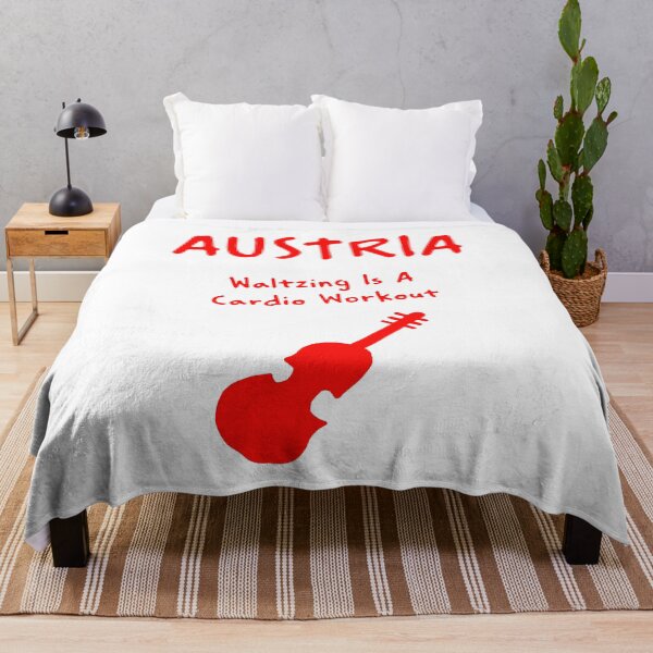 Item preview, Austria Violin Print – Waltzing Is A Cardio Workout, Funny Design designed and sold by MarkedArtPrints.