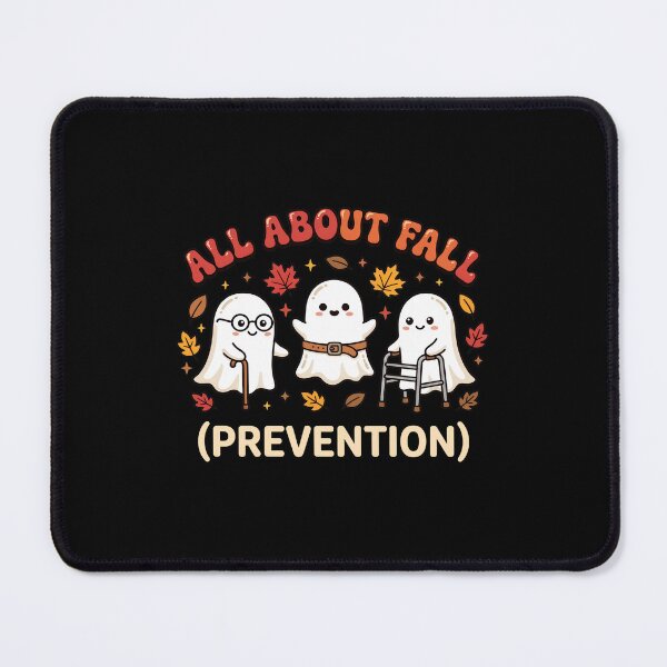 Item preview, All About Fall Prevention Cute Ghost Autumn Leaves Design designed and sold by Dmo3HarkoArt.