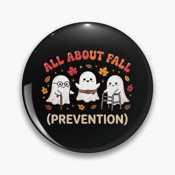 Item preview, All About Fall Prevention Cute Ghost Autumn Leaves Design designed and sold by Dmo3HarkoArt.