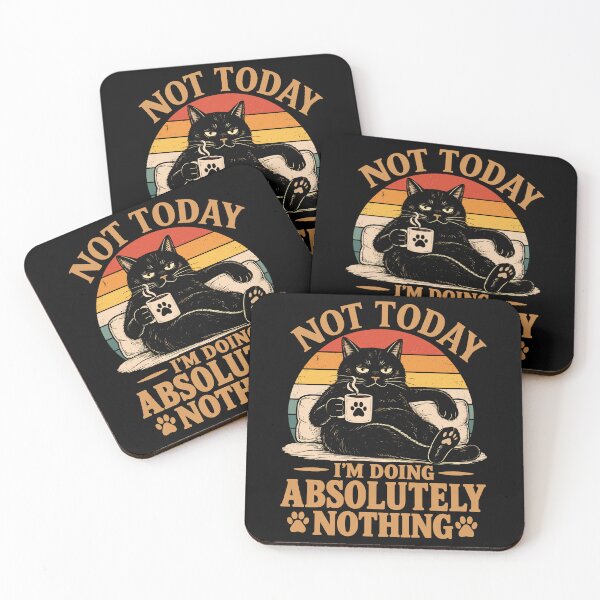 Item preview, Not Today, I'm Doing Absolutely Nothing Funny Sarcastic Cat designed and sold by andre-hollow.