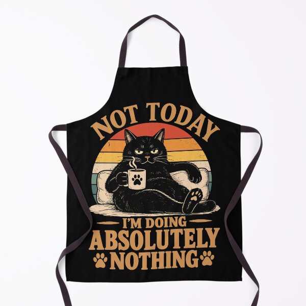 Item preview, Not Today, I'm Doing Absolutely Nothing Funny Sarcastic Cat designed and sold by andre-hollow.