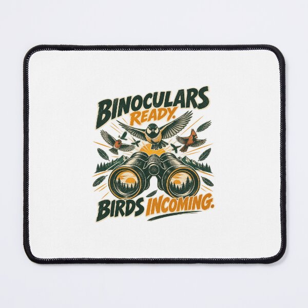 Item preview, Binoculars Ready Birds Incoming T-Shirt – Funny Birdwatching & Birding Tee designed and sold by hasii-store.