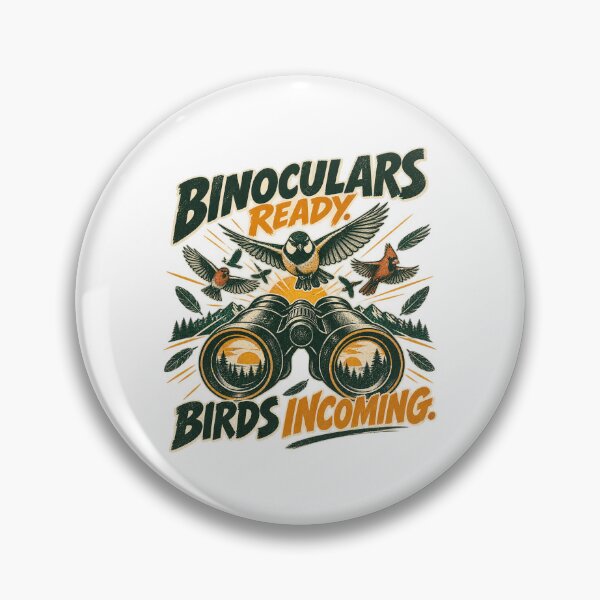 Item preview, Binoculars Ready Birds Incoming T-Shirt – Funny Birdwatching & Birding Tee designed and sold by hasii-store.