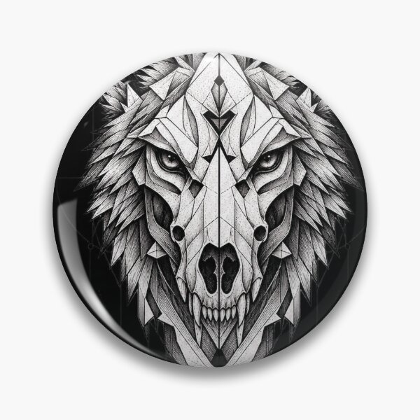 Item preview, Wild Geometry | Geometric Wolf Skull Art designed and sold by rigelcreation.