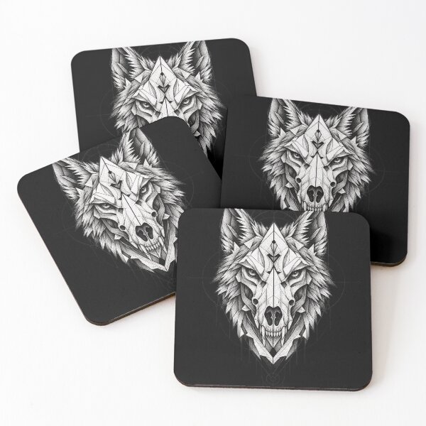 Item preview, Wild Geometry | Geometric Wolf Skull Art designed and sold by rigelcreation.