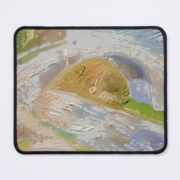 Item preview, Scenic River Bridge Oil Painting Landscape designed and sold by ImpressionLab.