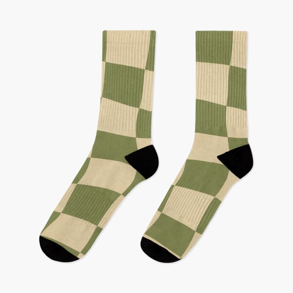Item preview, Classic Sage Green and Cream Checkerboard Pattern designed and sold by IntelliMindDesigns.