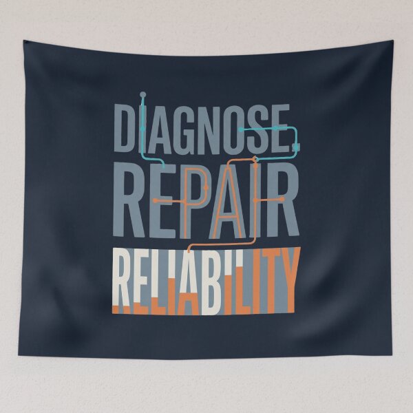 Item preview, Diagnose Repair Reliability Maintenance Engineering designed and sold by Amr Darwish Graphic designer.