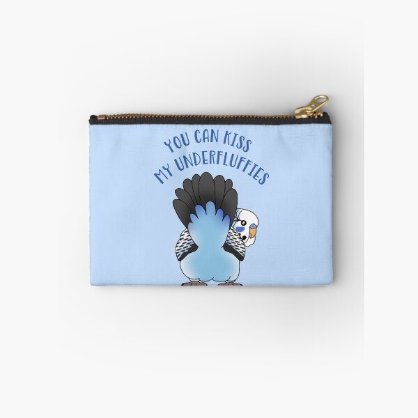 Item preview, You can kiss my underfluffies - Blue Budgie Doodle designed and sold by FandomizedRose.