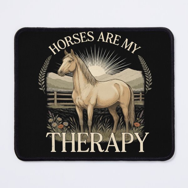 Artikelvorschau, Horses Are My Therapy Horse Mom entworfen und verkauft von MooonTees.