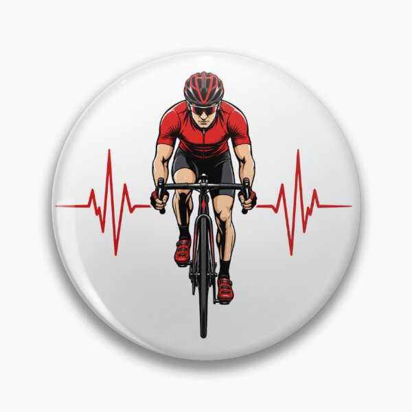 Item preview, Cycling Heartbeat Color | Road Cyclist ECG Pulse Red Bike Design designed and sold by StyxIND.