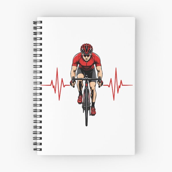 Item preview, Cycling Heartbeat Color | Road Cyclist ECG Pulse Red Bike Design designed and sold by StyxIND.