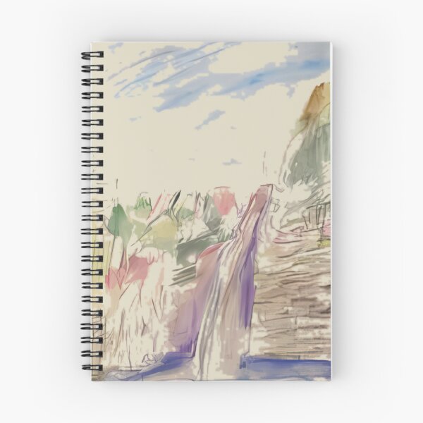 Item preview, Waterfall Mountain Stream Impressionist Art designed and sold by ImpressionLab.