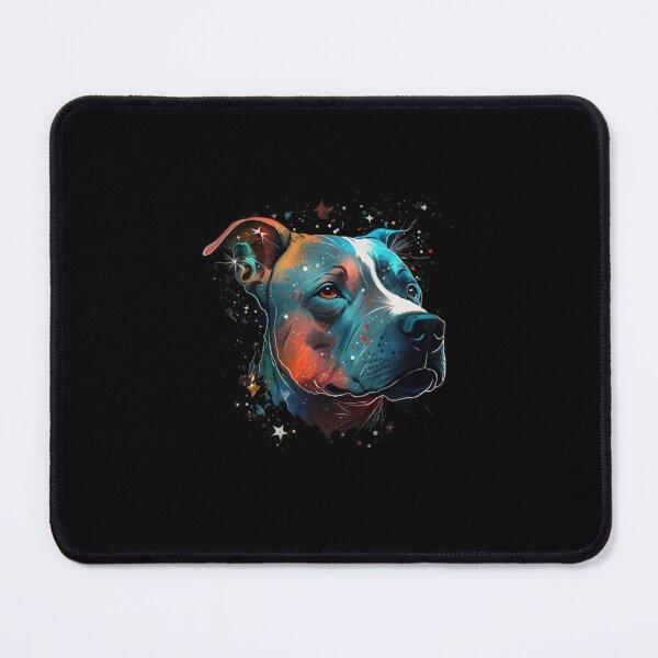 Item preview, Colorful Abstract Pitbull Dog Watercolor Art designed and sold by CamrynFournie.