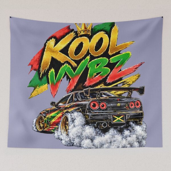 Item preview, Jamaican Streetwear JDM Drift Car & Dancehall Vibe designed and sold by digitalbob60.