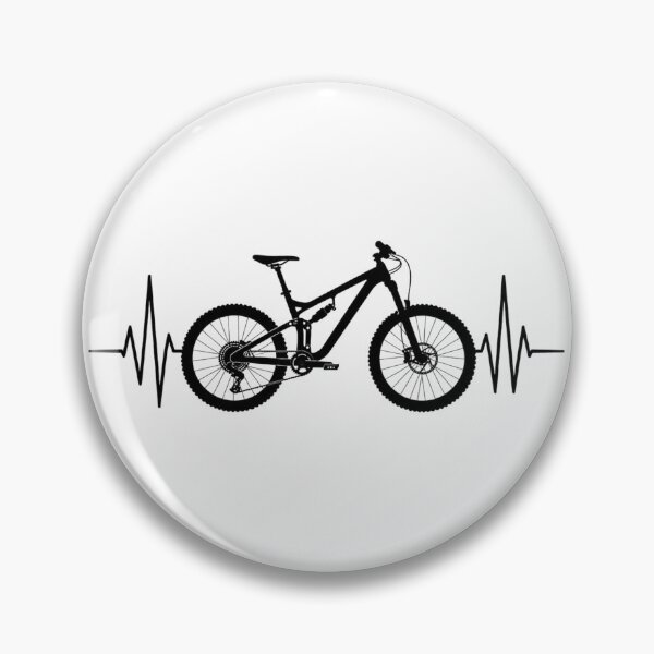 Item preview, Mountain Bike Heartbeat ECG | MTB Bicycle Pulse Bike Lover Design designed and sold by StyxIND.