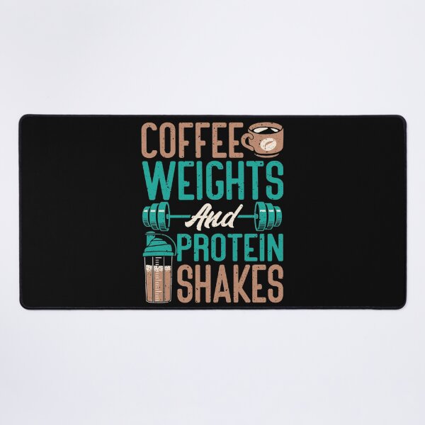Item preview, Coffee Weights and Protein Shakes Weightlifting Workout designed and sold by RileyAngelaShop.