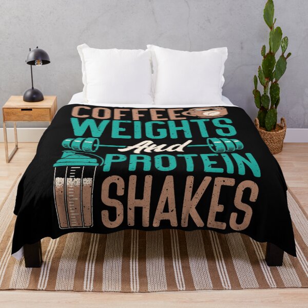 Item preview, Coffee Weights and Protein Shakes Weightlifting Workout designed and sold by RileyAngelaShop.