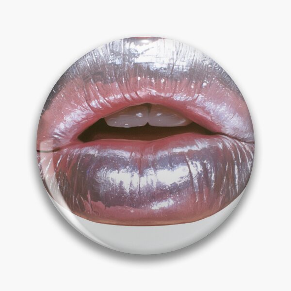 Item preview, Metallic Shimmer Lips Pop Art Aesthetic Design designed and sold by NicolasGlowArt.