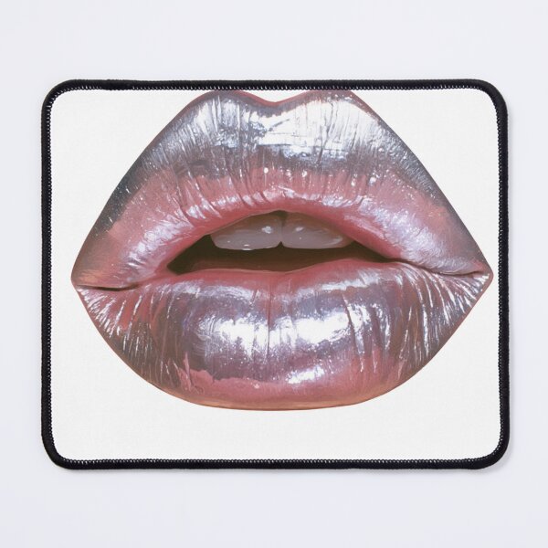 Item preview, Metallic Shimmer Lips Pop Art Aesthetic Design designed and sold by NicolasGlowArt.