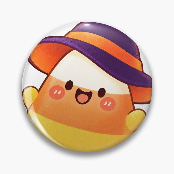 Item preview, Cheerful kawaii candy corn with witch's hat designed and sold by LongIslandDesgn.