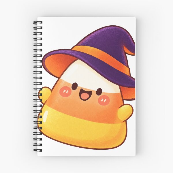 Item preview, Cheerful kawaii candy corn with witch's hat designed and sold by LongIslandDesgn.