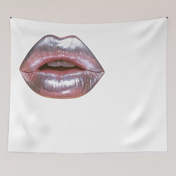Item preview, Metallic Shimmer Lips Pop Art Aesthetic Design designed and sold by NicolasGlowArt.