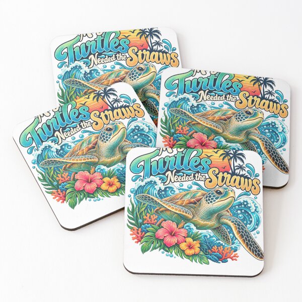 Item preview, Maybe the Turtles Need the Straws Funny Sea Turtle Ocean Conservation designed and sold by Wiamprint.