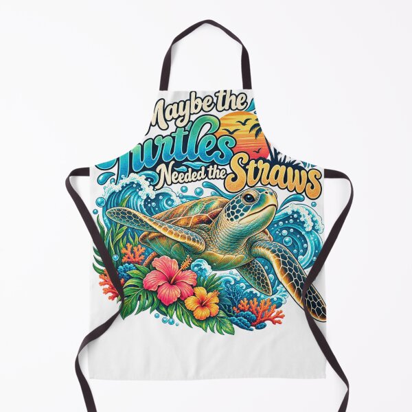 Item preview, Maybe the Turtles Need the Straws Funny Sea Turtle Ocean Conservation designed and sold by Wiamprint.