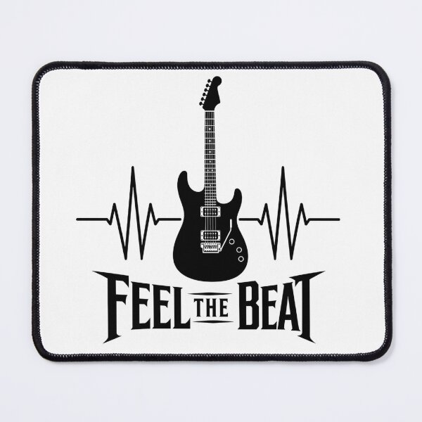 Item preview, Feel The Beat Electric Guitar Heartbeat ECG | Music Lover Guitar Design designed and sold by StyxIND.