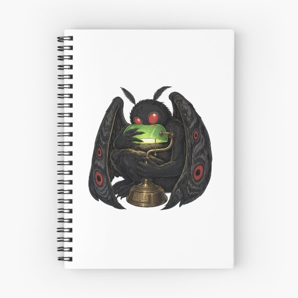 Item preview, Funny Mothman Hugging Lamp Spooky Cryptid Introvert designed and sold by CoolCrazyChaos.