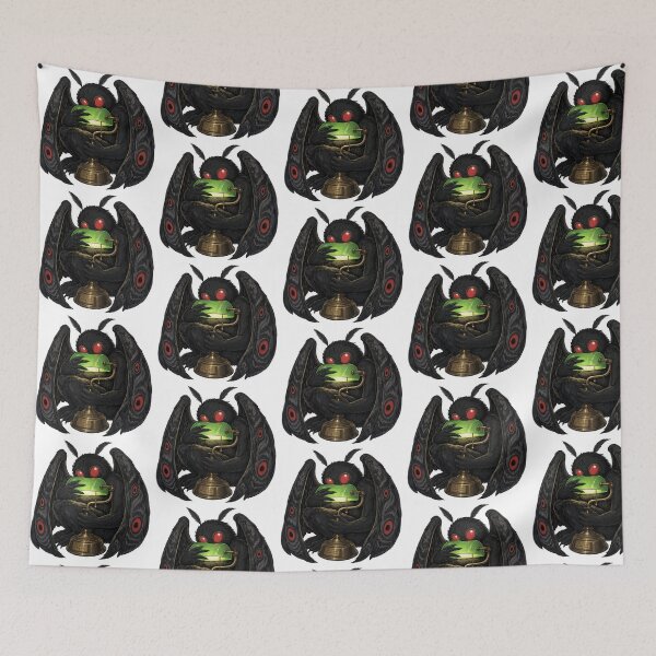 Item preview, Funny Mothman Hugging Lamp Spooky Cryptid Introvert designed and sold by CoolCrazyChaos.