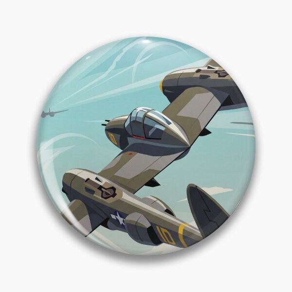 Item preview, P-38 Lightning Banking Vector Illustration designed and sold by Airpower Art.