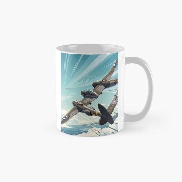 Item preview, P-38 Lightning Banking Vector Illustration designed and sold by Airpower Art.