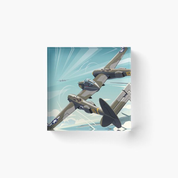 Item preview, P-38 Lightning Banking Vector Illustration designed and sold by Airpower Art.