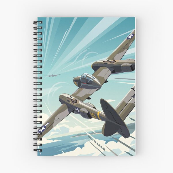 Item preview, P-38 Lightning Banking Vector Illustration designed and sold by Airpower Art.