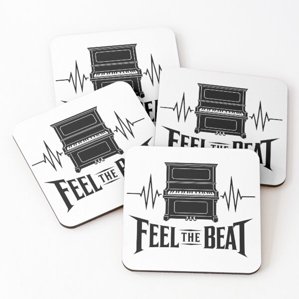 Item preview, Feel The Beat Piano Heartbeat ECG | Piano Lover Musician Gift Design designed and sold by StyxIND.