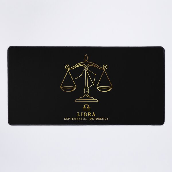 Item preview, Libra Constellation Scales Line Art - Vintage "Gold" Zodiac Star Sign designed and sold by Vikreta.