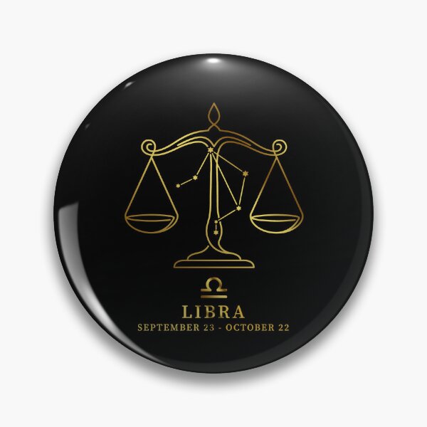 Item preview, Libra Constellation Scales Line Art - Vintage "Gold" Zodiac Star Sign designed and sold by Vikreta.