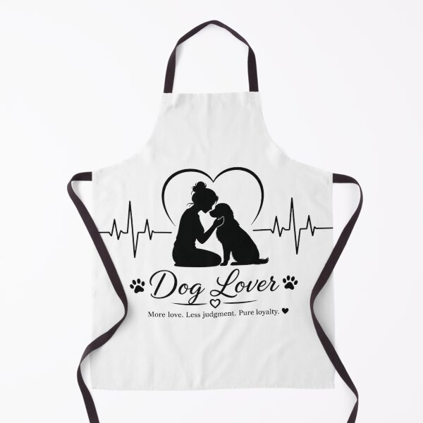 Item preview, Dog Lover Heartbeat ECG | Girl And Dog Silhouette Heart Pet Lover Design designed and sold by StyxIND.