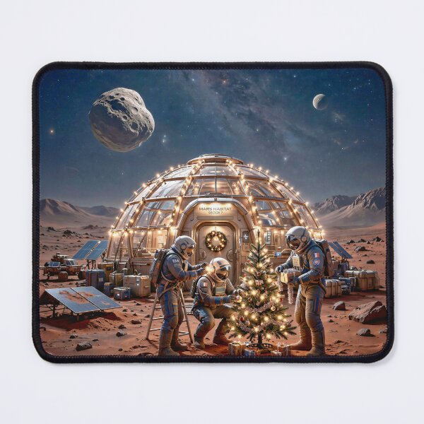 Item preview, Three astronauts celebrate Christmas on Mars designed and sold by Marcu Ioachim.