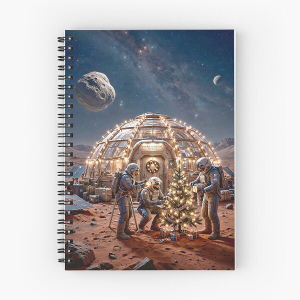 Item preview, Three astronauts celebrate Christmas on Mars designed and sold by Marcu Ioachim.