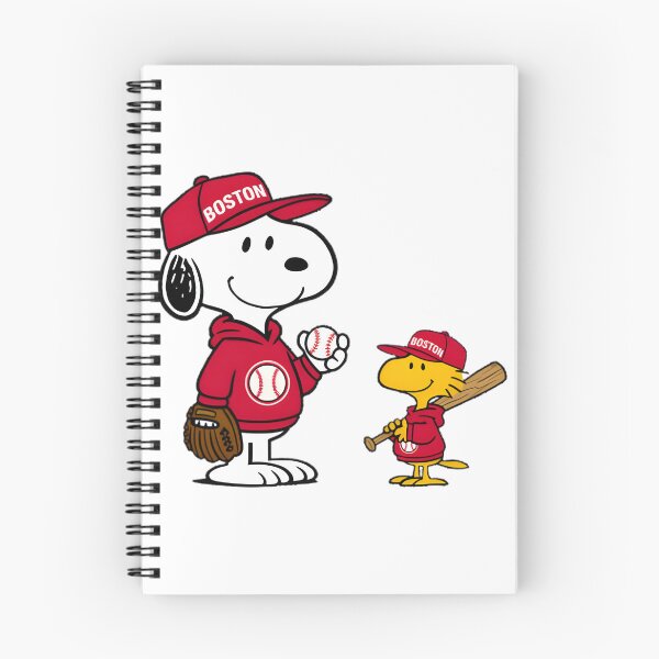 Item preview, Vintage Baseball Style Design Featuring Snoopy and Woodstock Inspired by Boston Red Sox designed and sold by GladiuSeSport.