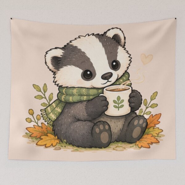 Item preview, Cozy Badger Cub designed and sold by MellowMunchkins.