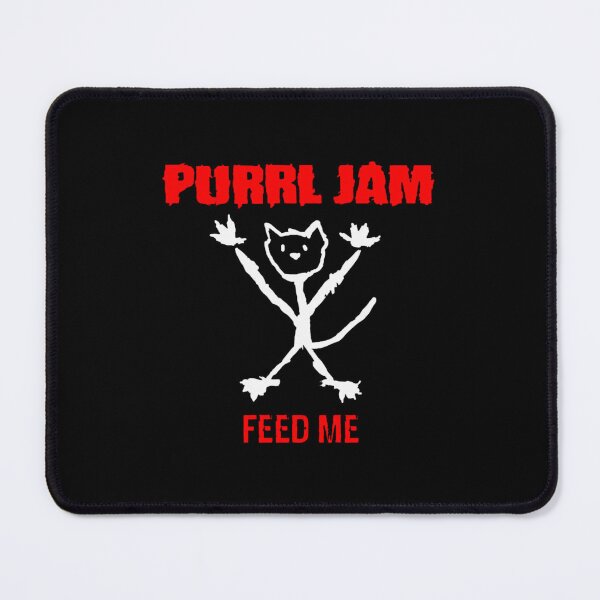 Item preview, Purrl Jam White  Red Writing designed and sold by Channelly.
