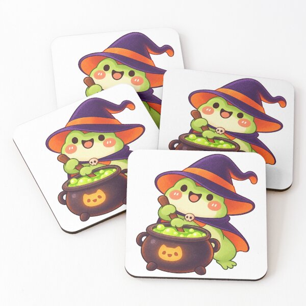 Item preview, Little Wizard Frog at the Witch's Cauldron designed and sold by LongIslandDesgn.