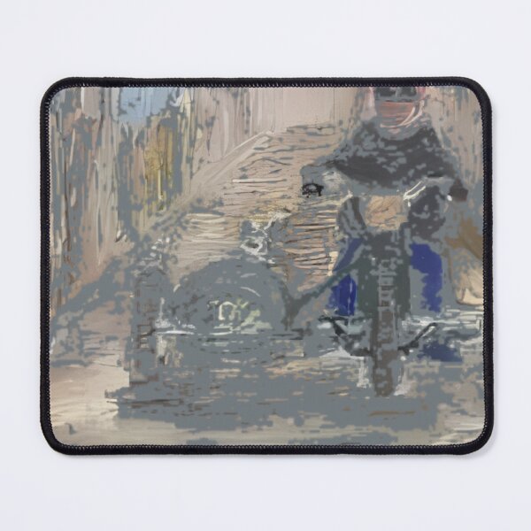 Item preview, Motorcycle Rider Abstract Oil Painting designed and sold by StudioVistas.