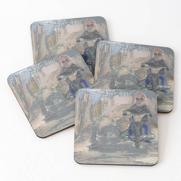 Item preview, Motorcycle Rider Abstract Oil Painting designed and sold by StudioVistas.