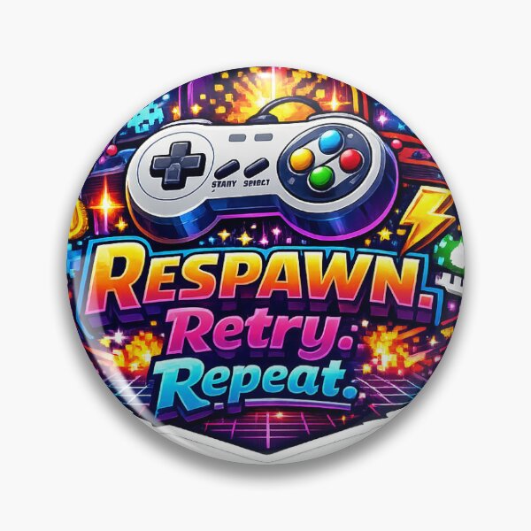 Item preview, Gaming - Respawn Retry Repeat designed and sold by SufirKapur.
