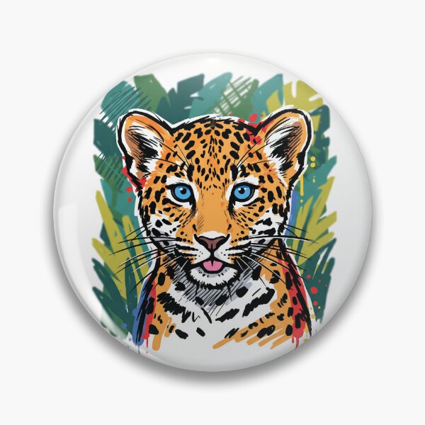 Item preview, Leopard Cub Cute Wildlife Portrait Art Print designed and sold by Merch by Das Design Studio.
